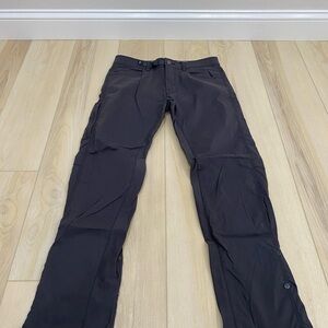 PrAna Pants Mens 31 Gray Stretch Hiking Outdoor Cargo Roll Tab Hiker 31x34